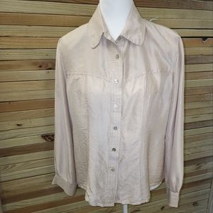K Arnold Silk Blouse Sz Large